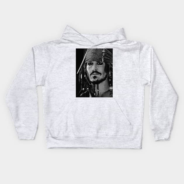 Cpt.Jack Sparrow Kids Hoodie by TheWay